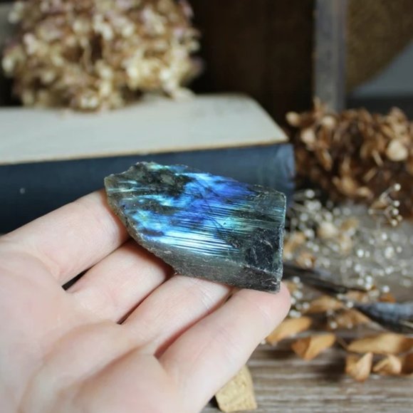 Labradorite Other - Labradorite Polished Raw Chunk - Healing Crystal - Raw Gemstone - Raw Crystal